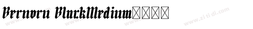 Bernoru BlackMedium字体转换